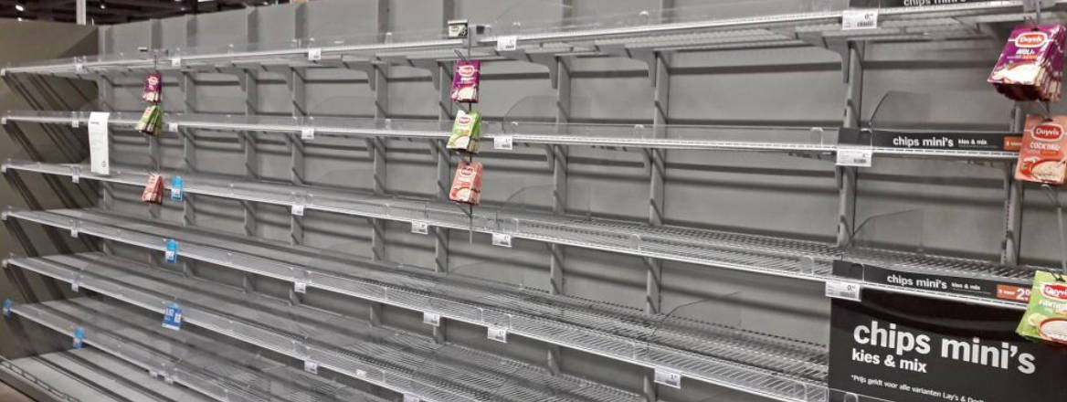 empty shop shelves during coronavirus