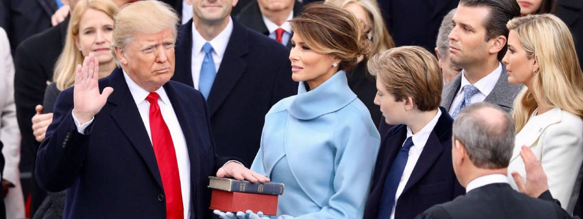 President Donald Trump at the US Capitol building