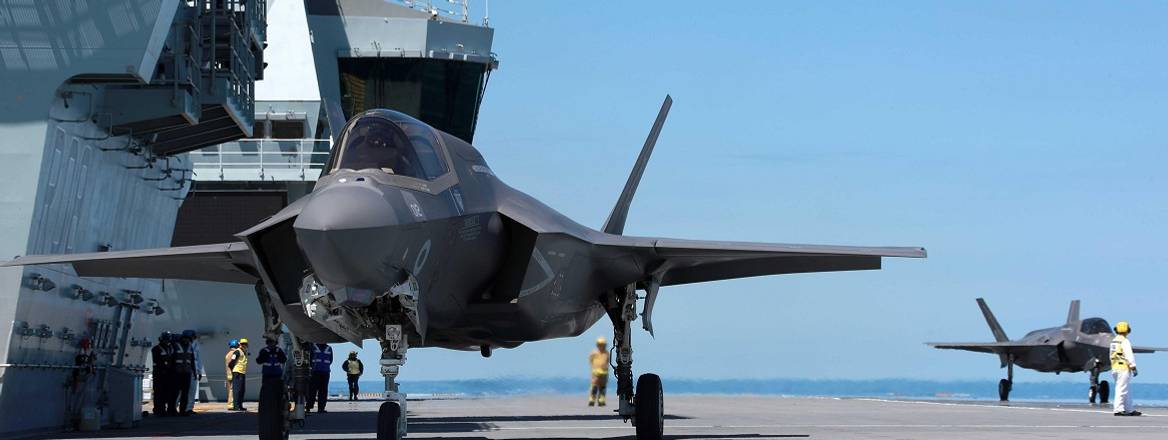 F-35 on a Queen Elizabeth carrier