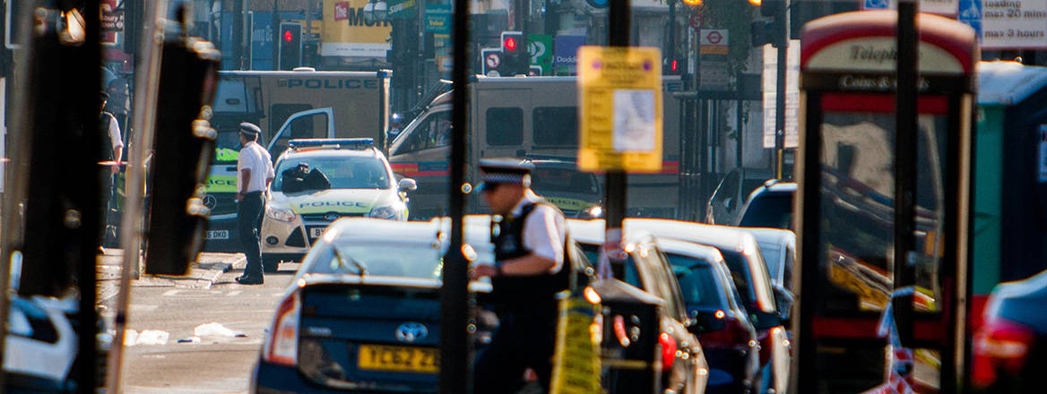 Worrying trends: the scene of a terror attack near Finsbury Park Mosque, London on 19 Jun 2017. Image: WENN / Alamy