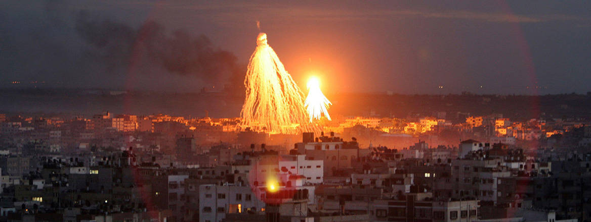 Déjà vu: fire and smoke is seen from Israeli miltary operations in Gaza in January 2009