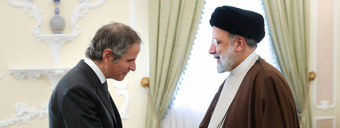 Keeping diplomacy alive: International Atomic Energy Agency Director General Rafael Grossi meets with Iranian President Ebrahim Raisi in Tehran on 4 March
