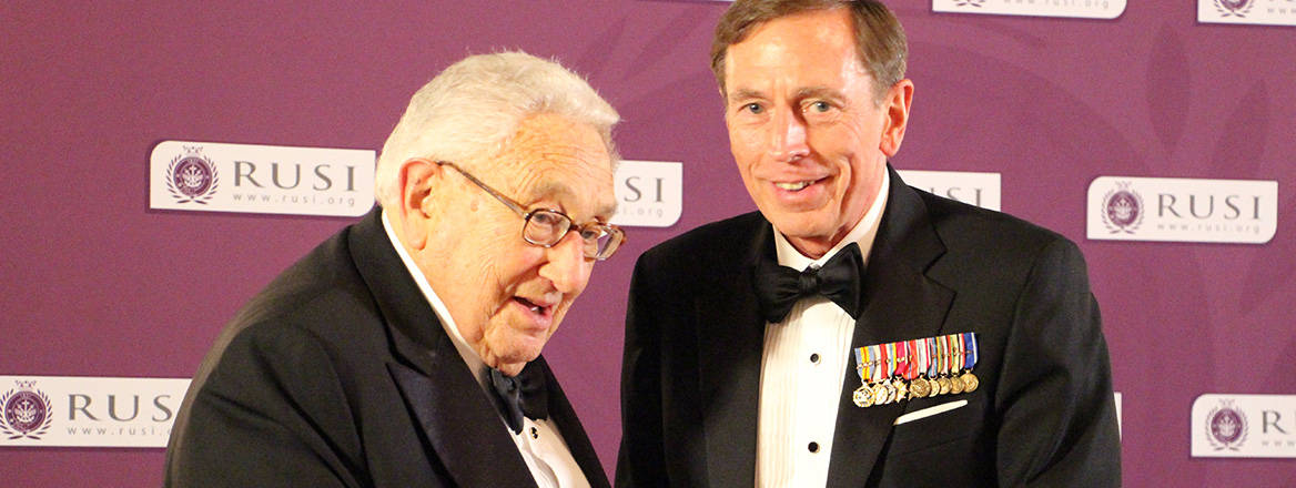 Undeniable impact: Kissinger received the Chesney Gold Medal, RUSI's’s highest award for life-long distinguished contributions in defence and international security, in 2015