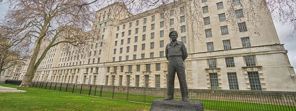 The Ministry of Defence building in London, December 2016. Courtesy of Marc Zakian / Alamy Stock