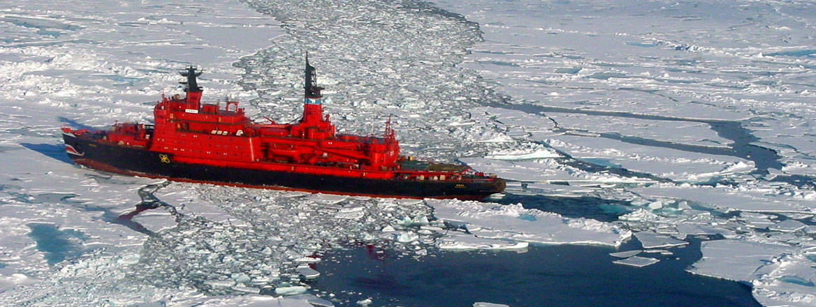 An icebreaker on Russia's Northern Sea Route