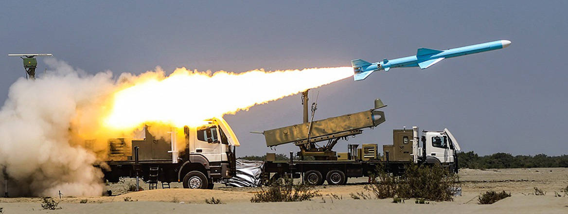 Deadly race: an Iranian Qader missile being fired during an exercise in 2020