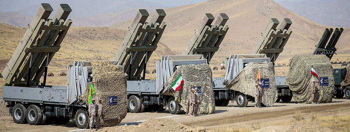 Primed for launch: missile systems operated by the Islamic Revolutionary Guard Corps take part in an exercise in northwestern Iran