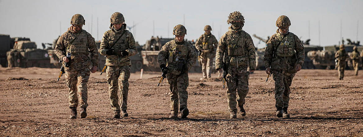 With friends like these: British troops pictured during a Joint Expeditionary Force exercise in Finland in 2022