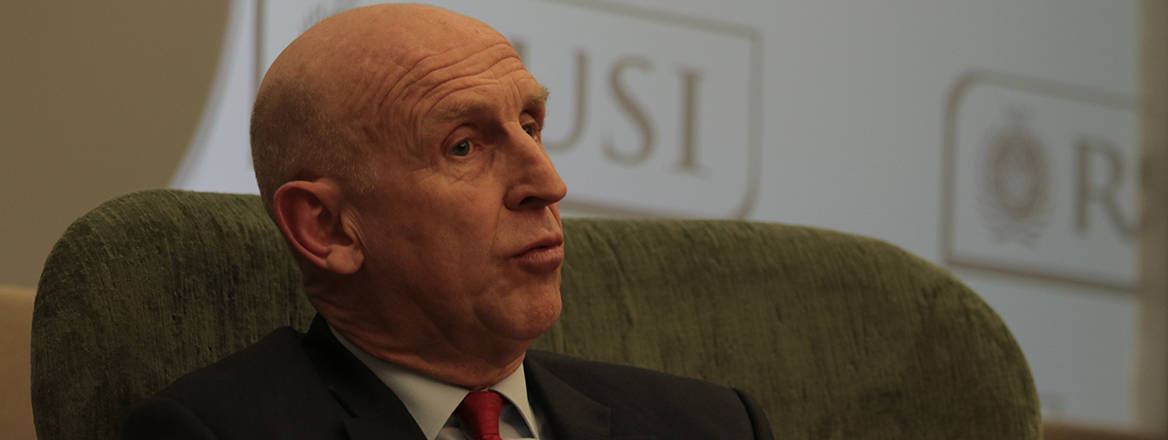 Tilting the tilt: UK Shadow Defence Secretary John Healey speaks at RUSI on 7 February