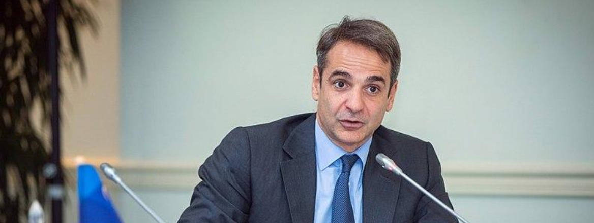 Prime Minister Kyriakos Mitsotakis talks