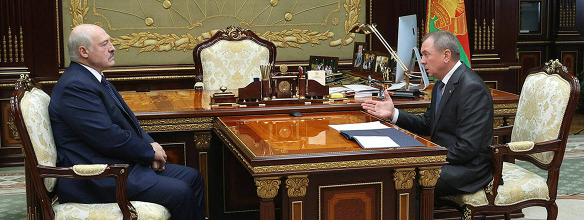 Balancing act: former Foreign Minister Vladimir Makei was key to President Alexander Lukashenko's efforts to court the West as well as Russia. Image: Press Service of the President of the Republic of Belarus