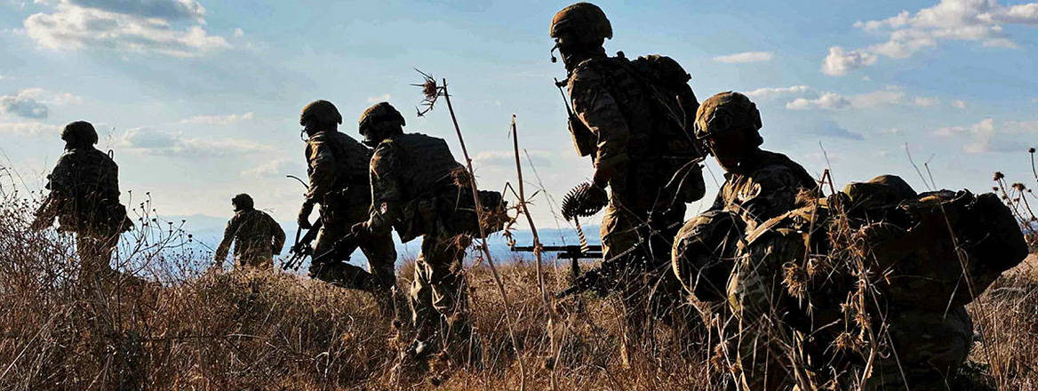 Investing in people: Royal Marines of Bravo Company 40 Commando pictured during an exercise in Cyprus
