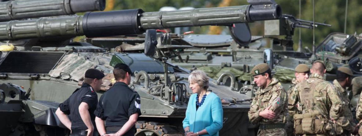 Theresa May and the troops