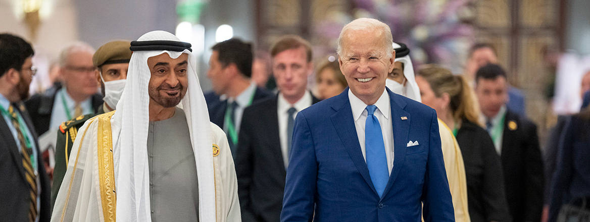 Cementing ties: US President Joe Biden with Sheikh Mohamed bin Zayed Al Nahyan, ruler of Abu Dhabi and president of the UAE, in 2022