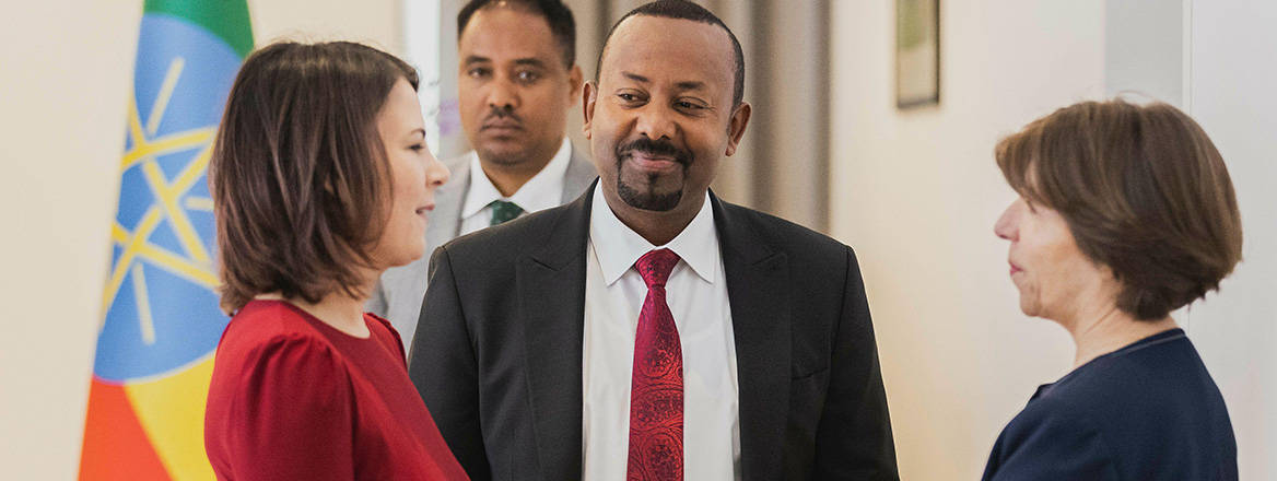 Testing the waters: German Foreign Minister Annalena Baerbock and French Foreign Minister Catherine Colonna with Ethiopian Prime Minister Abiy Ahmed