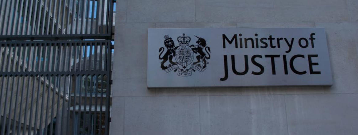 Ministry of Justice sign