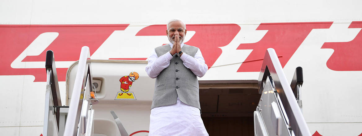 Balancing act: Indian Prime Minister Narendra Modi attends an SCO summit in 2018