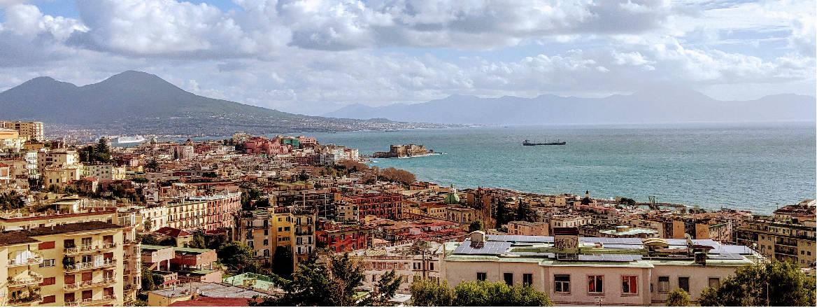 Naples coast near the sea