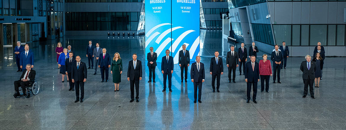 NATO leaders at the Brussels Summit on 14 June 2021