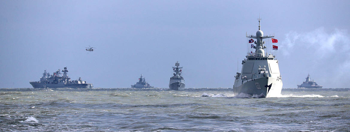 Oceanic link: the Russian and Chinese navies have conducted an increasing number of joint exercises in the Pacific