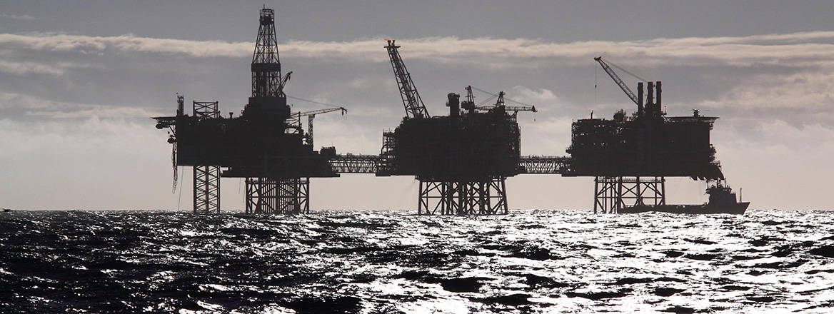 Commitments in danger: the UK government has recently increased drilling for oil and gas in the North Sea