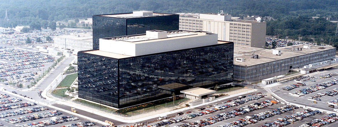 The headquarters of the US National Security Agency at Fort Meade, Maryland