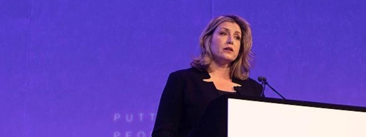 Penny Mordaunt speaking