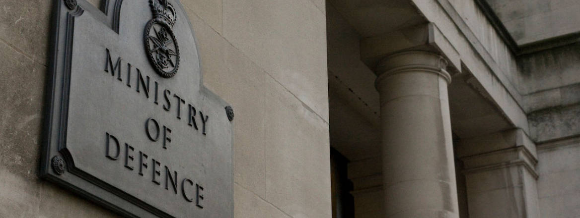 ministry of defence plaque on main door