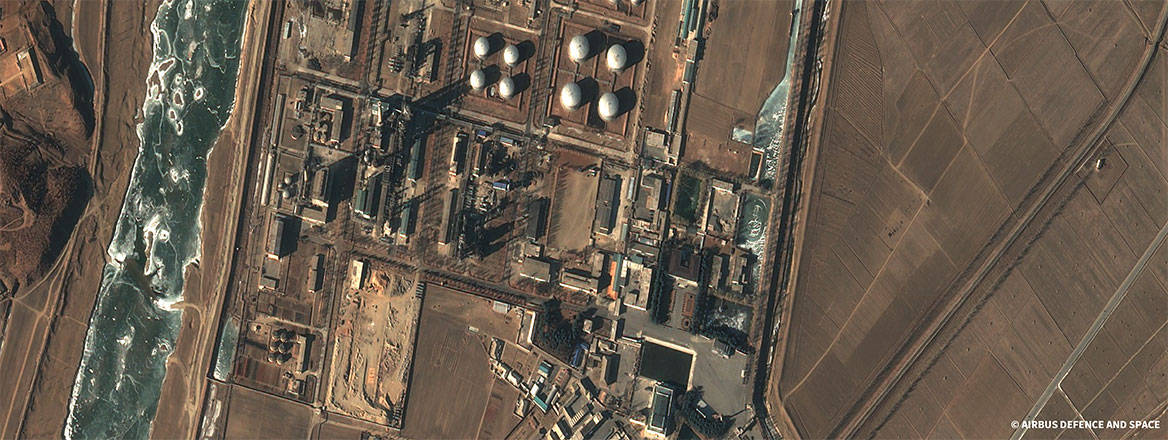 Satellite image of part of the Ponghwa Chemical Factory