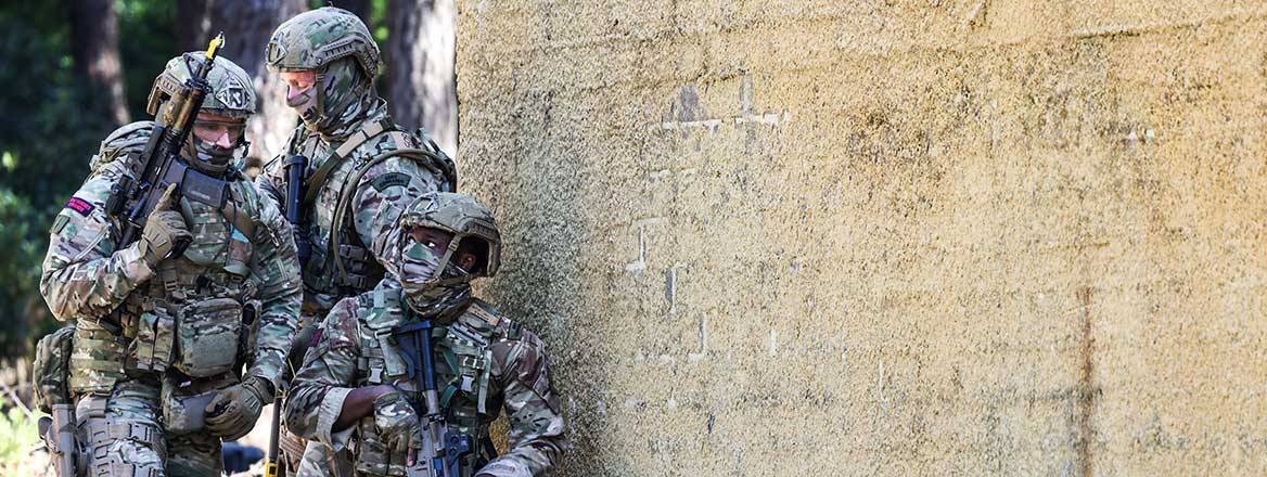 Members of 40 Commando Royal Marines and Army Commandos taking part in Project Hermod Livex, a capability demonstration to mark the Defence Integrated Review.