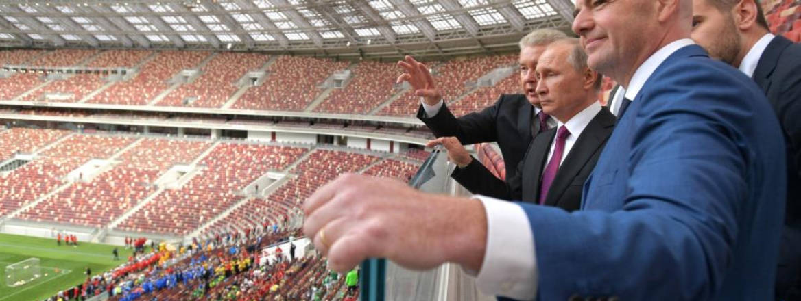 President Vladimir Putin begins the FIFA World Cup Trophy Tour 