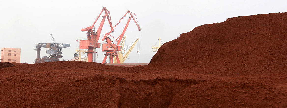 Rare earth for export at the port of Lianyungang, China