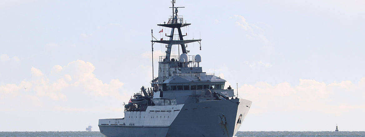 Royal Navy River-class offshore patrol vessel HMS Mersey