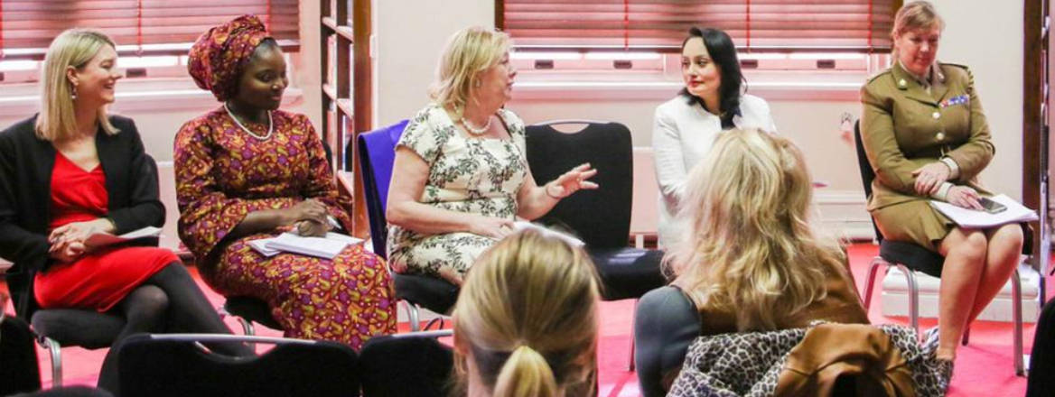 Women at meeting for gender