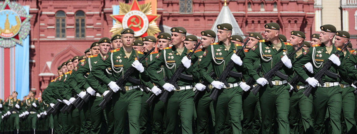 Down but not out: troops on parade in Moscow during Russia's 2023 Victory Day celebrations