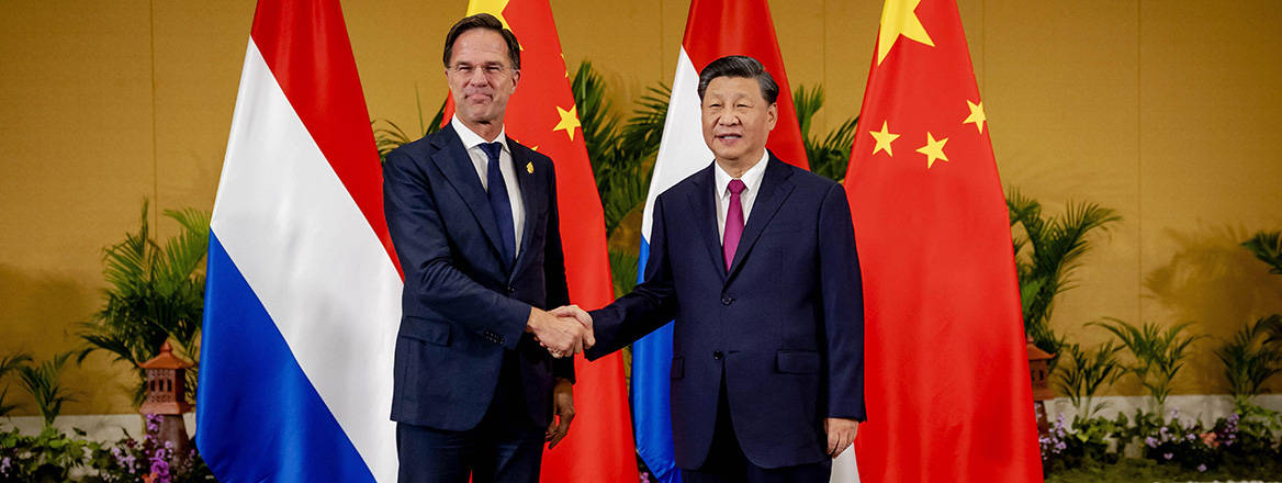 Divide and conquer: Chinese President Xi Jinping meets Dutch Prime Minister Mark Rutte at the G20 summit in Bali