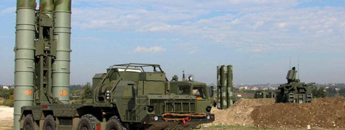 Syrian S-400 battery in Syria