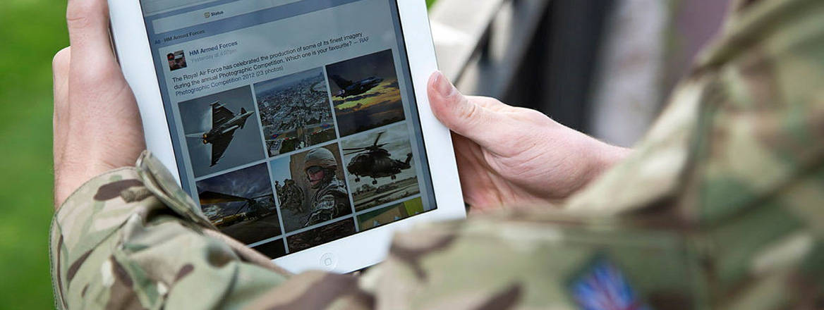 Hidden dangers: soldiers using social media may be at risk of giving away sensitive information or engaging in criminal activity