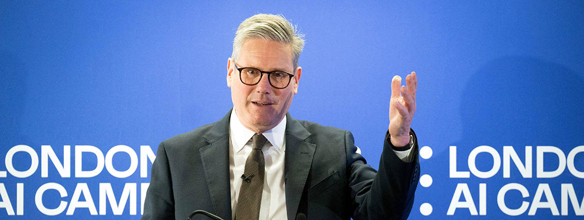 Embracing the future: Keir Starmer gives a speech during a visit to Google's AI Campus in London on 27 November 2024