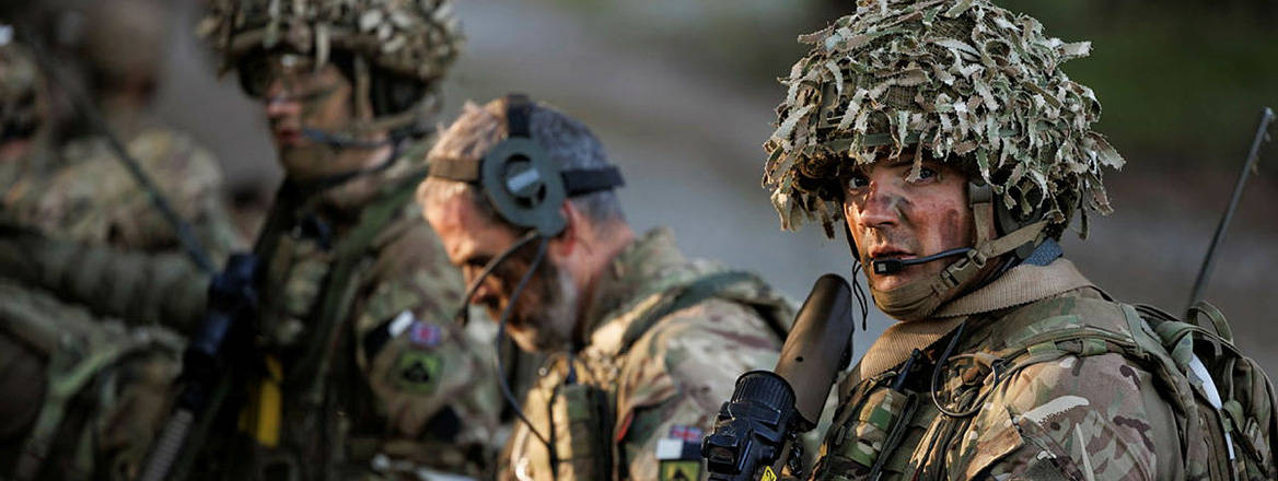 Stepping up preparations: soldiers from 1st Battalion The Royal Welsh carrying out river crossing drills on Exercise Steadfast Defender in May 2024