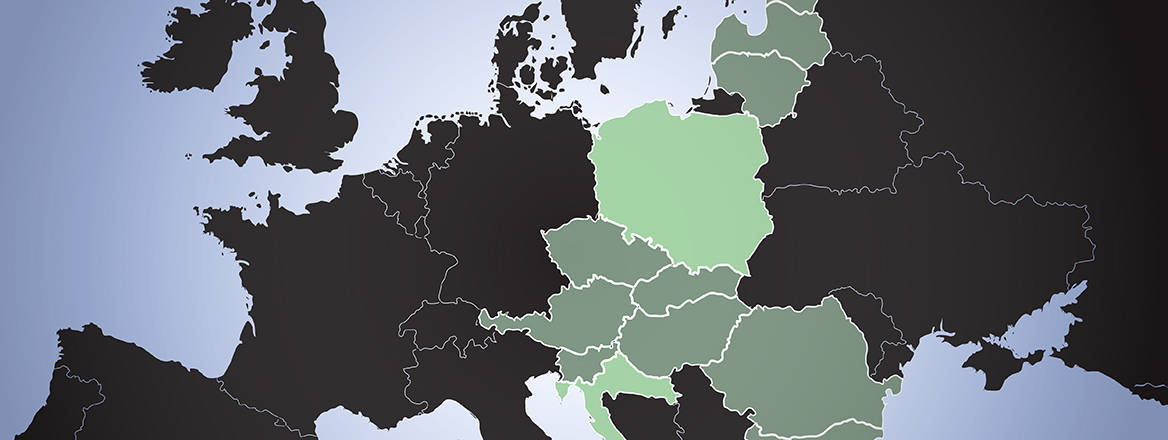 A map of the Three Seas Initiative member countries