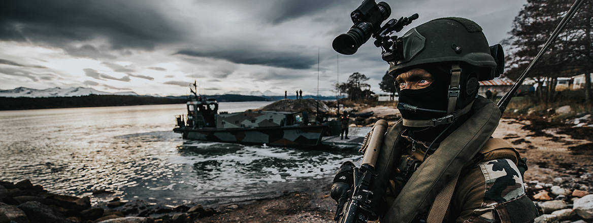 NATO troops pictured during Exercise Trident Juncture in 2018