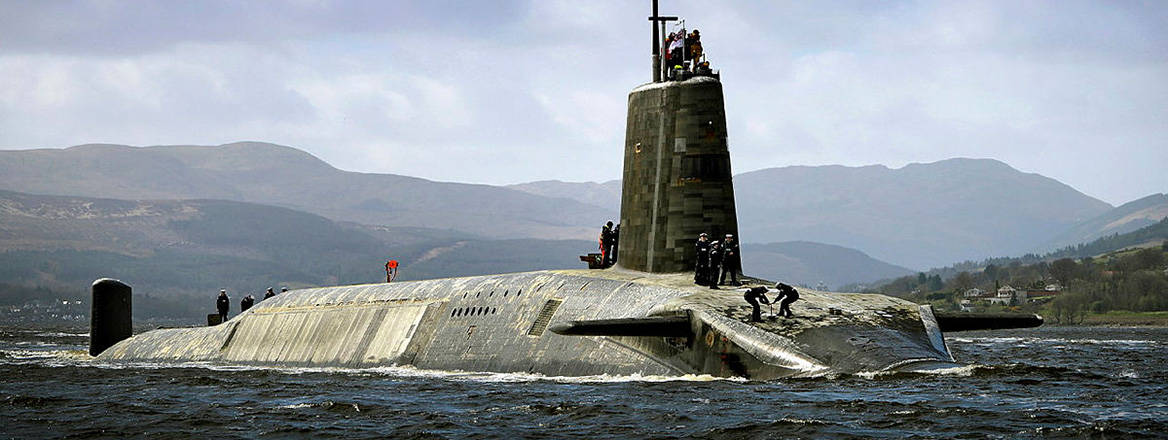 Strength in deterrence: HMS Vigilant, one of the UK's four nuclear missile-armed submarines, returns to HMNB Clyde after a deployment