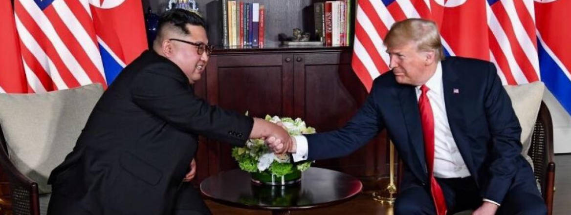 Kim Jong-un meets with Donald Trump at Summit