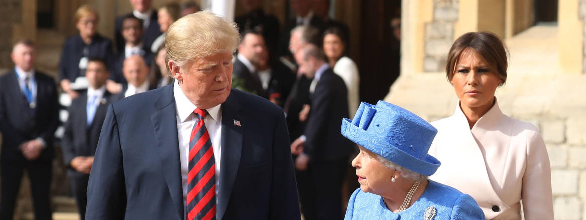 Donald Trump and Queen at Windsor Castle