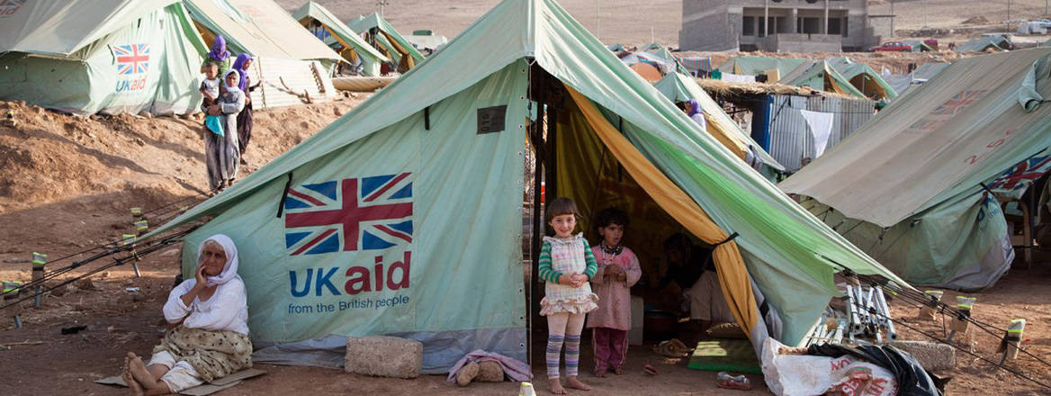 Helping hand: UK aid providing assistance to Syrian refugees