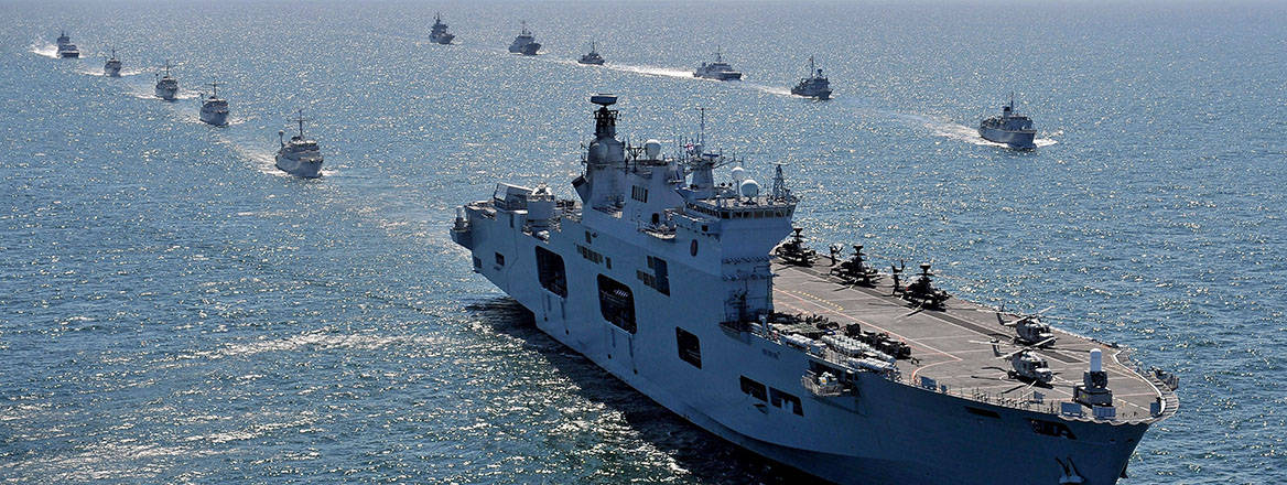 Helicopter carrier HMS Ocean during Exercise BALTOPS 2015