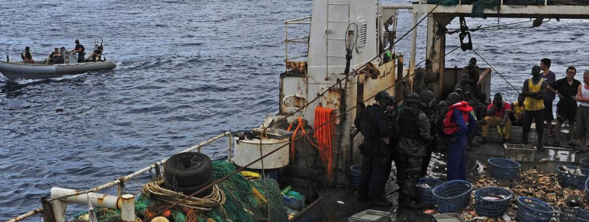 US sailors aboard Chinese vessel carrying fish