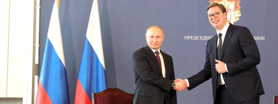 Aleksandar Vučić and Vladimir Putin