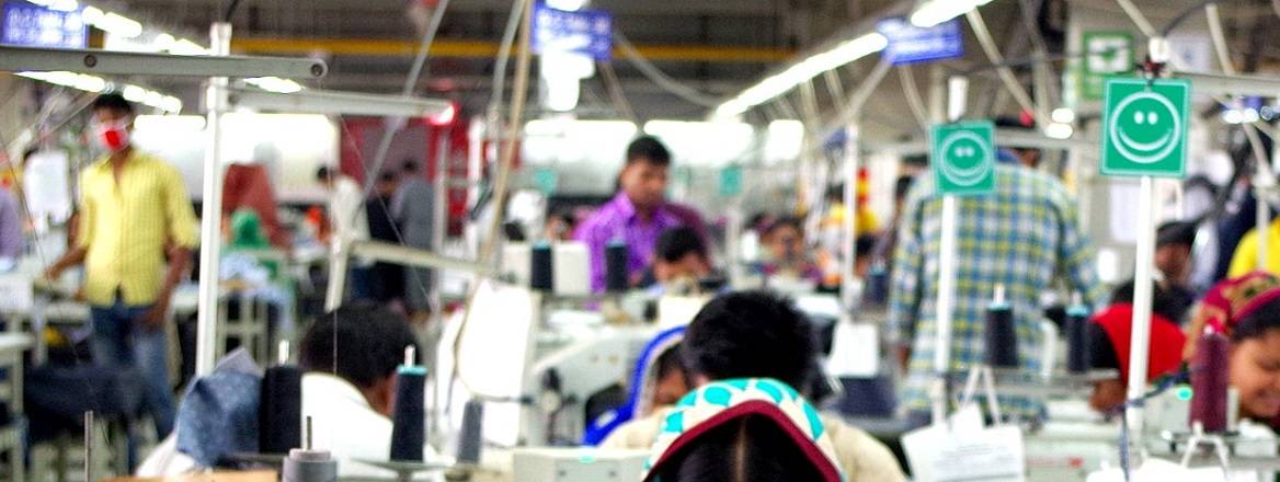 Working in a sweatshop in Bengladesh